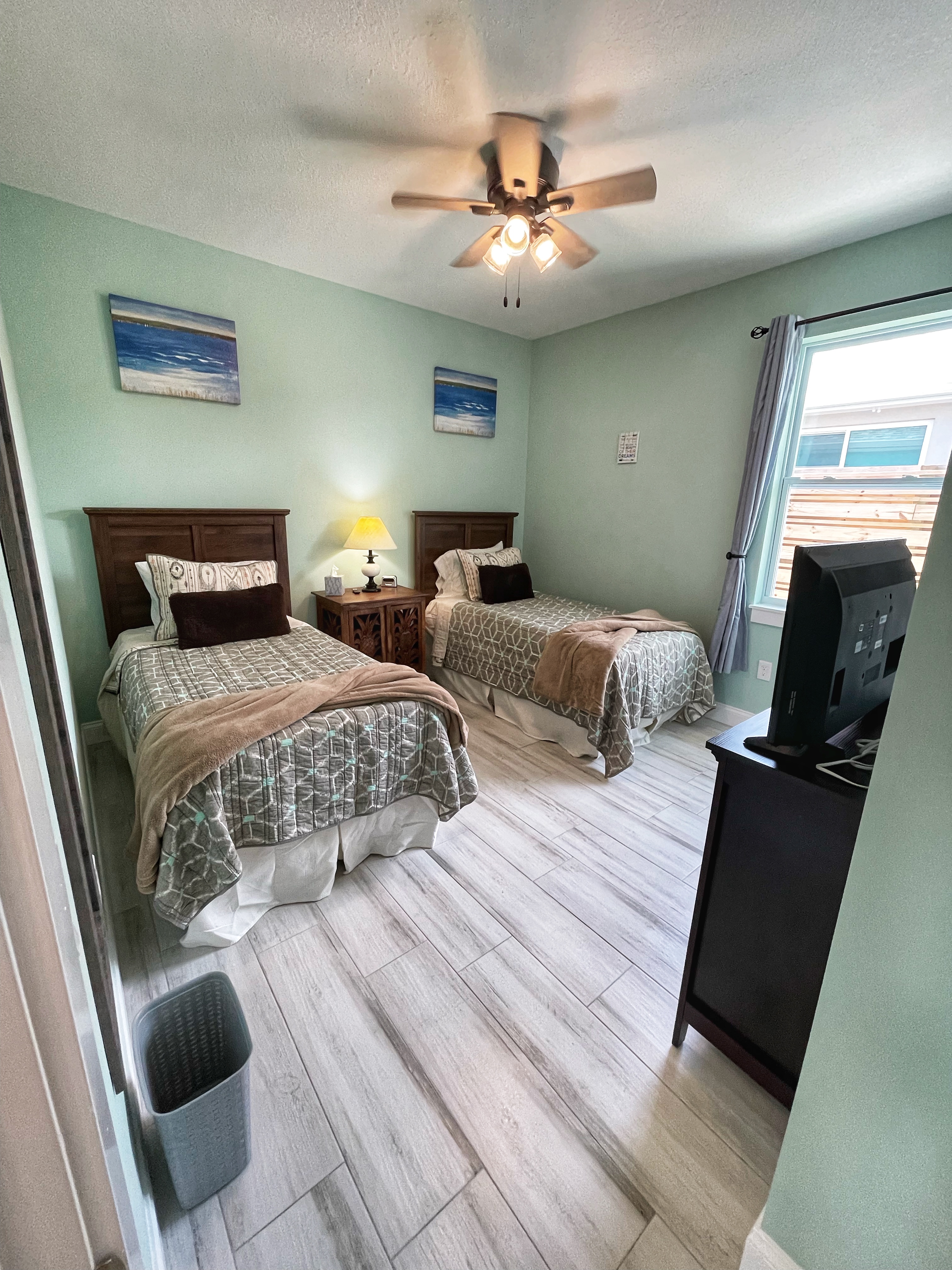 Three-bedroom cottage living room in Cape Canaveral